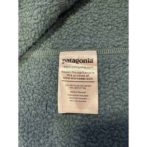 EUC Patagonia Women’s Heathered Green Better Sweater 1/4-Zip M Cozy Outdoorcore - Picture 8 of 10